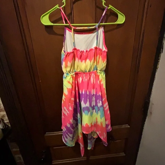 The Children's Place Cream Dress with Pink and Orange Trim - Picture 2 of 3